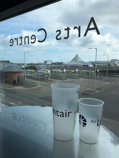 Stack of promotional cups