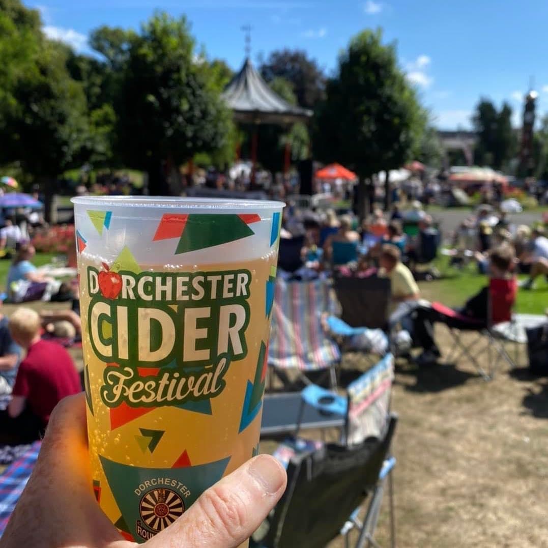 Close up of UKCA marking on a reusable pint cup manufactured by Tees Valley Plastics