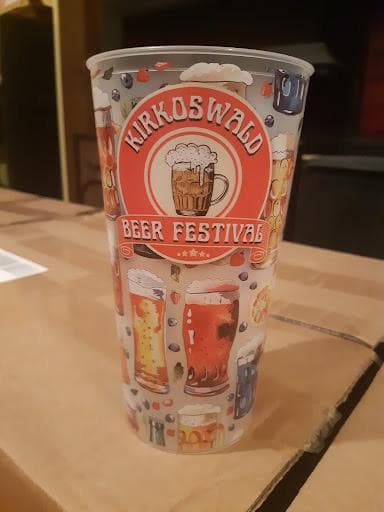 Close up of QR code printed on a plastic cup