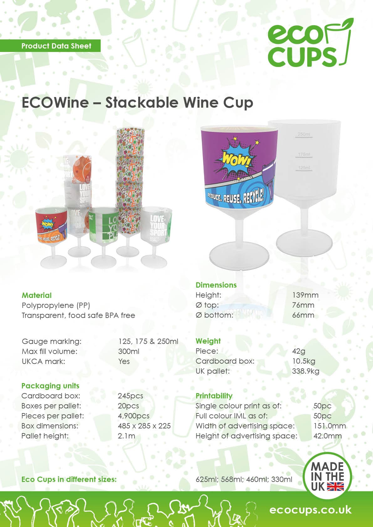 Stackable Wine Cup