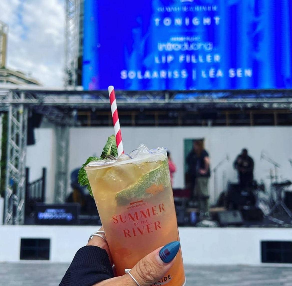 Cheap plastic pint glasses stacked