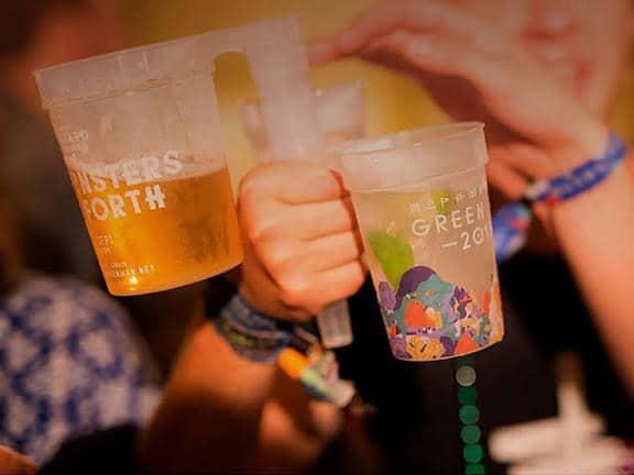 Bulk festival cups ready for shipping