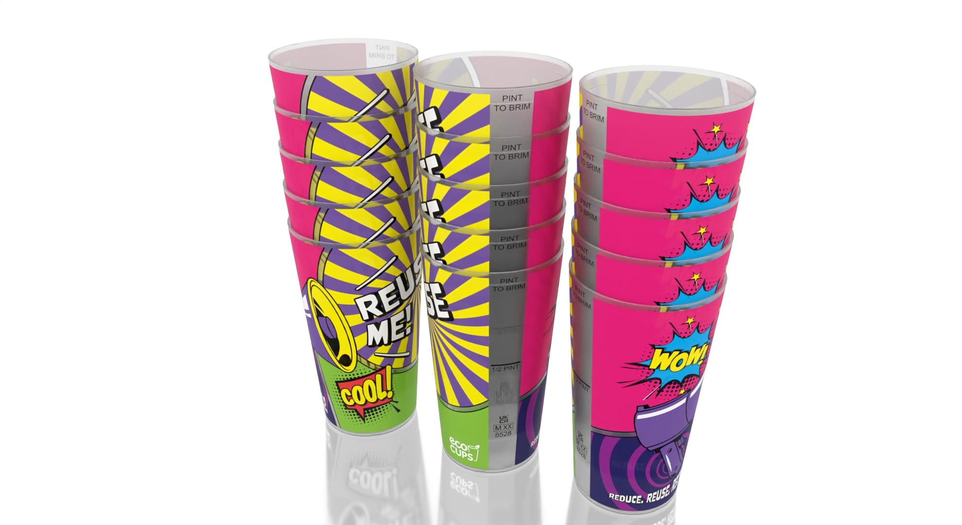 Pint to Brim Cup (Full Colour IML)